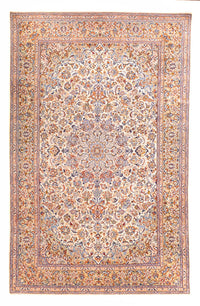 Alfombra persa - Keshan - 410 x 280 cm - beige oscuro
