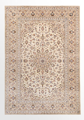 Alfombra persa - Keshan - 355 x 245 cm - beige