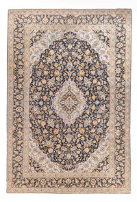 Alfombra persa - Keshan - 425 x 307 cm - azul oscuro