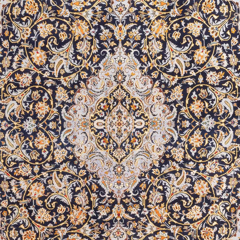Alfombra persa - Keshan - 425 x 307 cm - azul oscuro