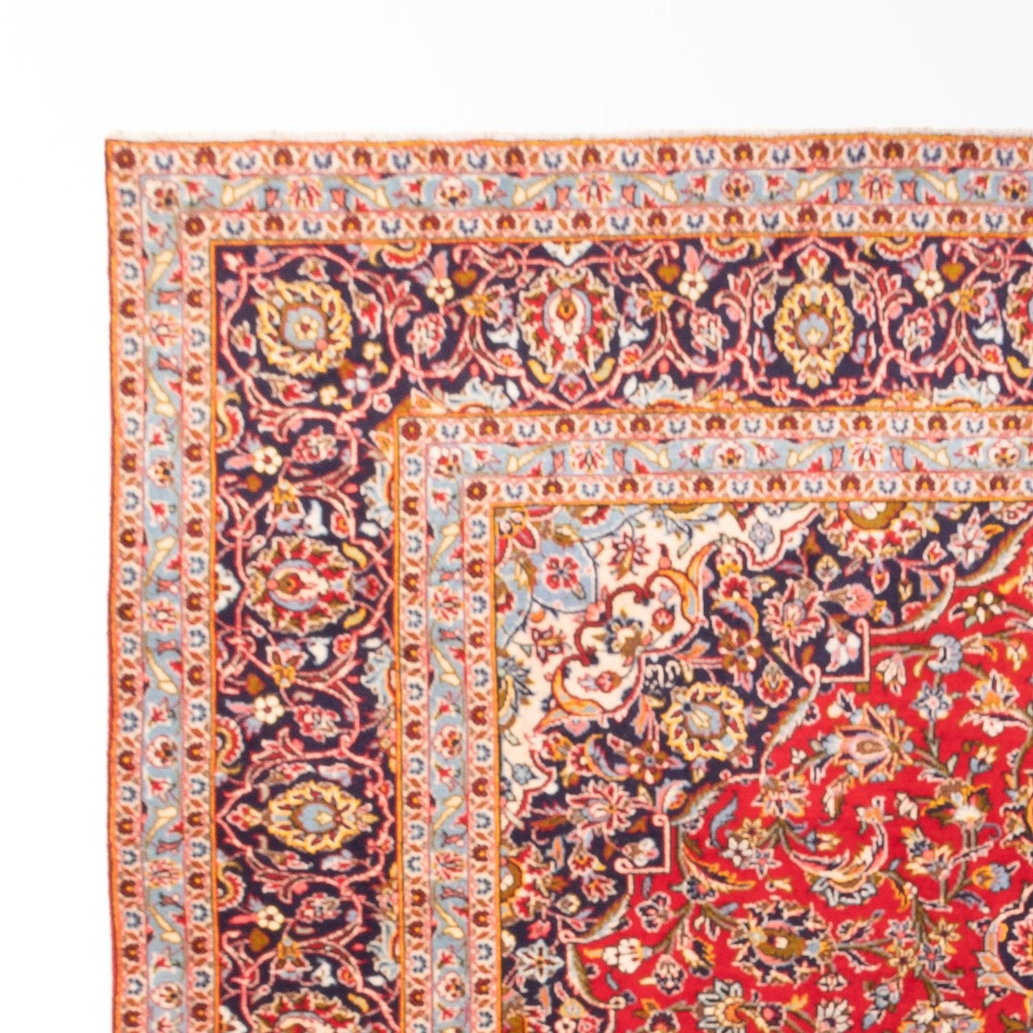 Alfombra persa - Keshan - 353 x 245 cm - rojo