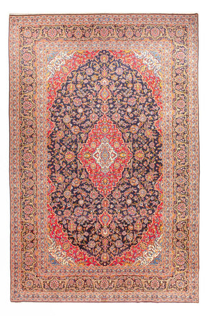 Alfombra persa - Keshan - 445 x 310 cm - azul oscuro