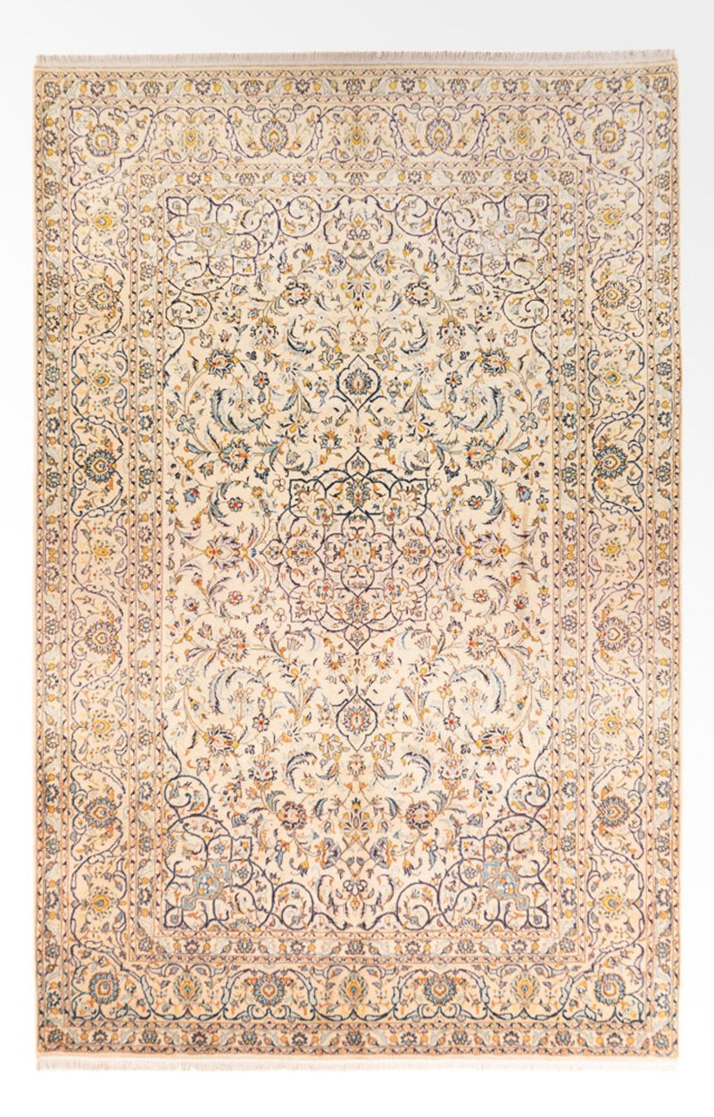 Alfombra persa - Keshan - 345 x 220 cm - beige