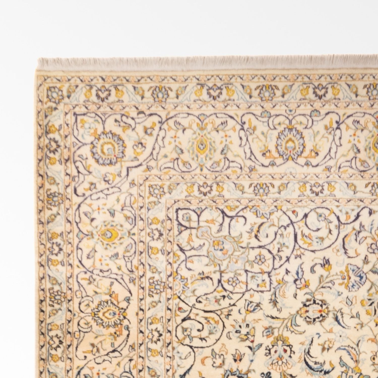 Alfombra persa - Keshan - 345 x 220 cm - beige