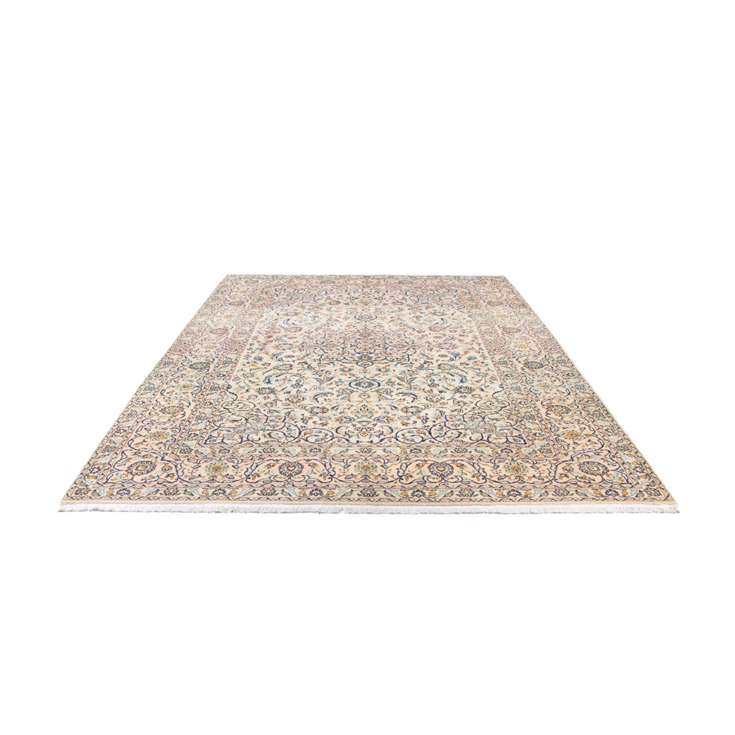 Alfombra persa - Keshan - 345 x 220 cm - beige
