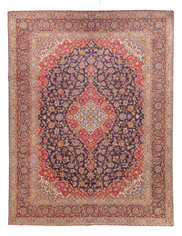 Alfombra persa - Keshan - 380 x 295 cm - azul oscuro