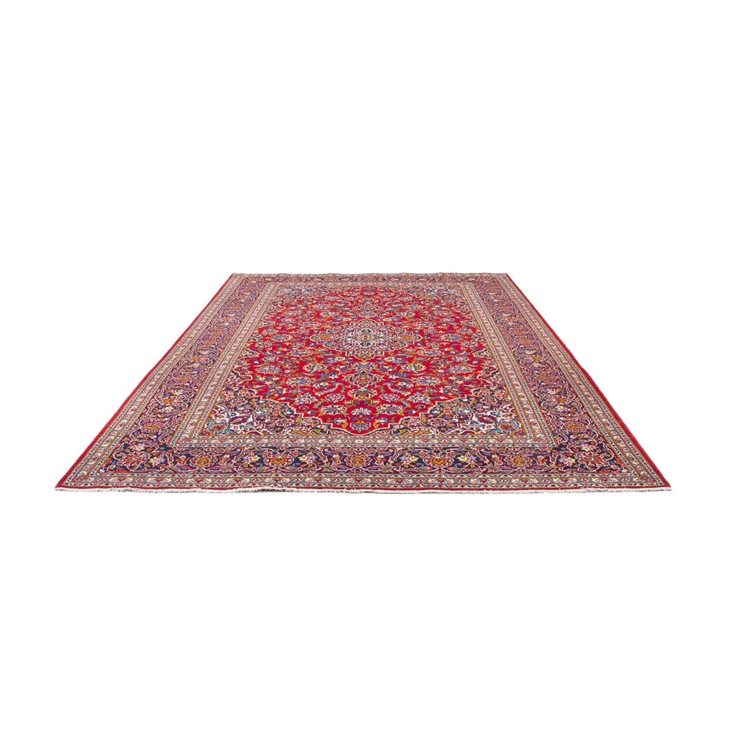 Alfombra persa - Keshan - 345 x 227 cm - rojo
