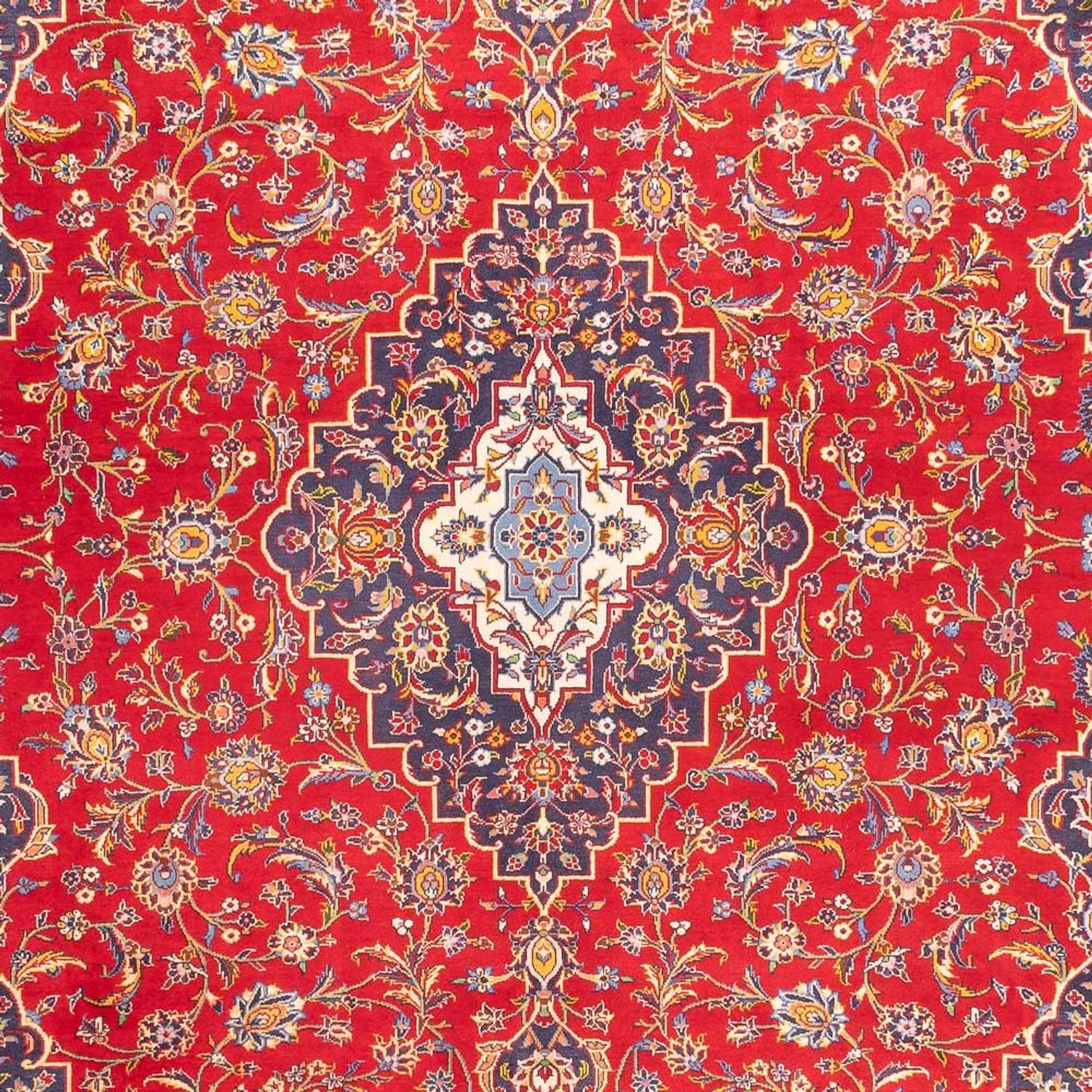 Alfombra persa - Keshan - 390 x 295 cm - rojo