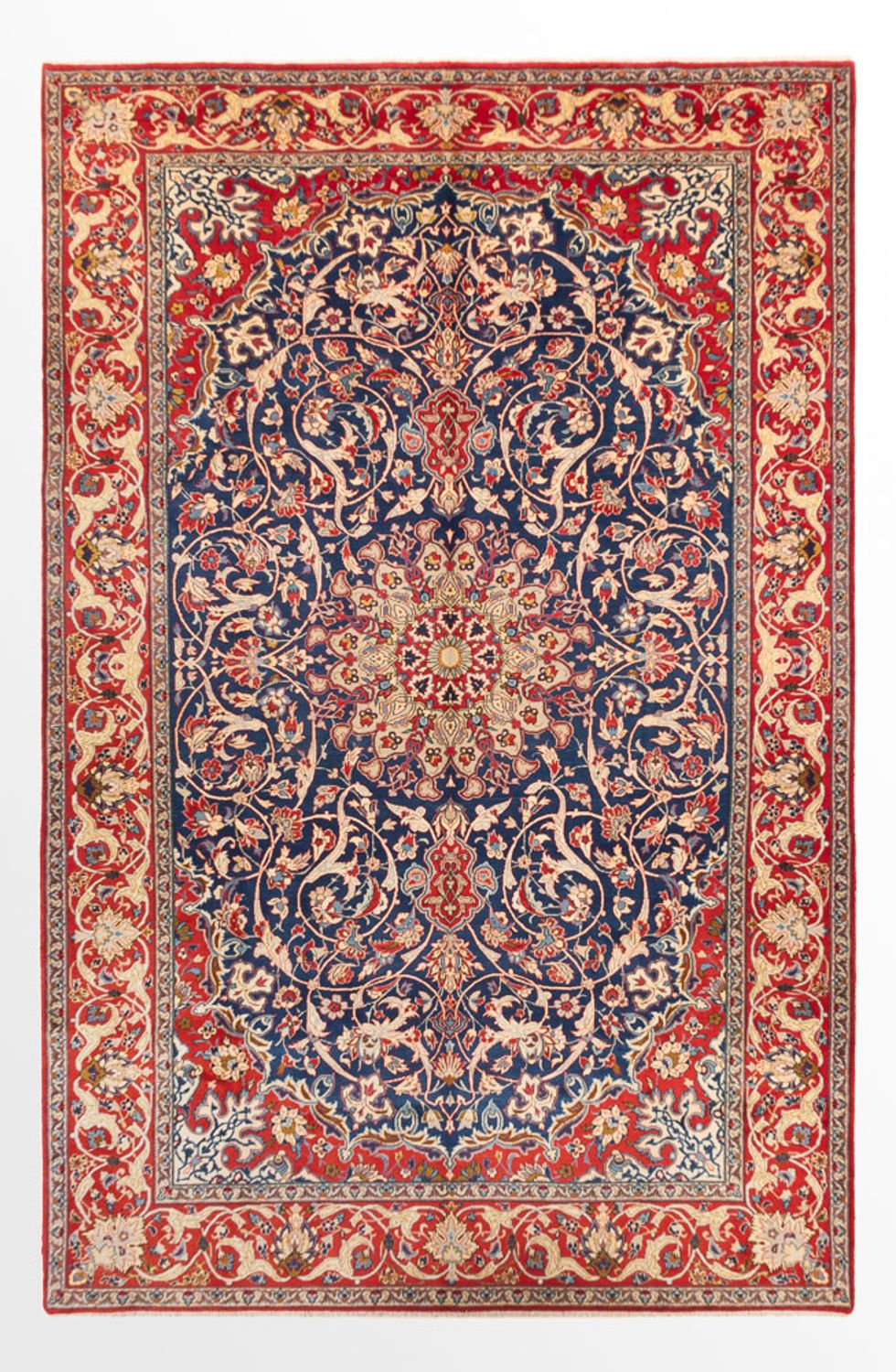 Alfombra persa - Clásica - 388 x 250 cm - azul oscuro