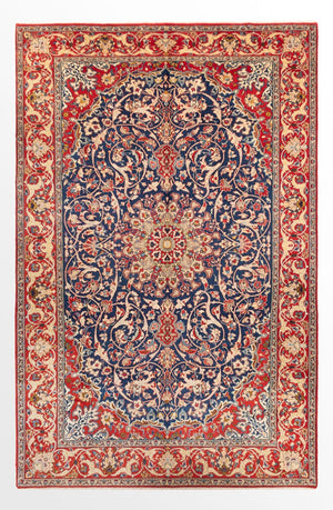 Alfombra persa - Clásica - 388 x 250 cm - azul oscuro