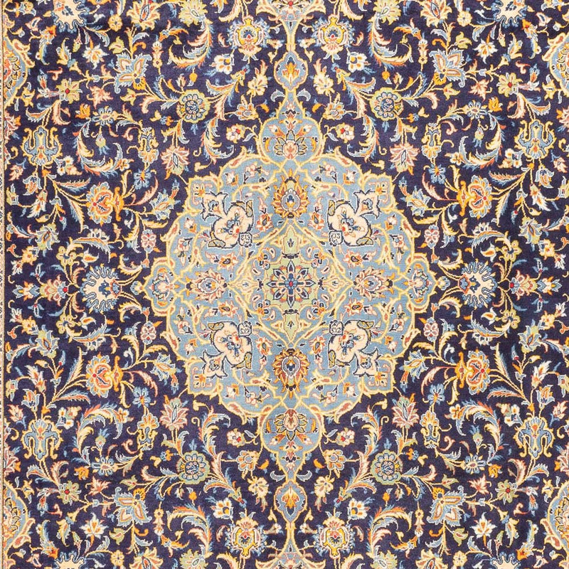 Alfombra persa - Keshan cuadrado  - 410 x 395 cm - azul oscuro