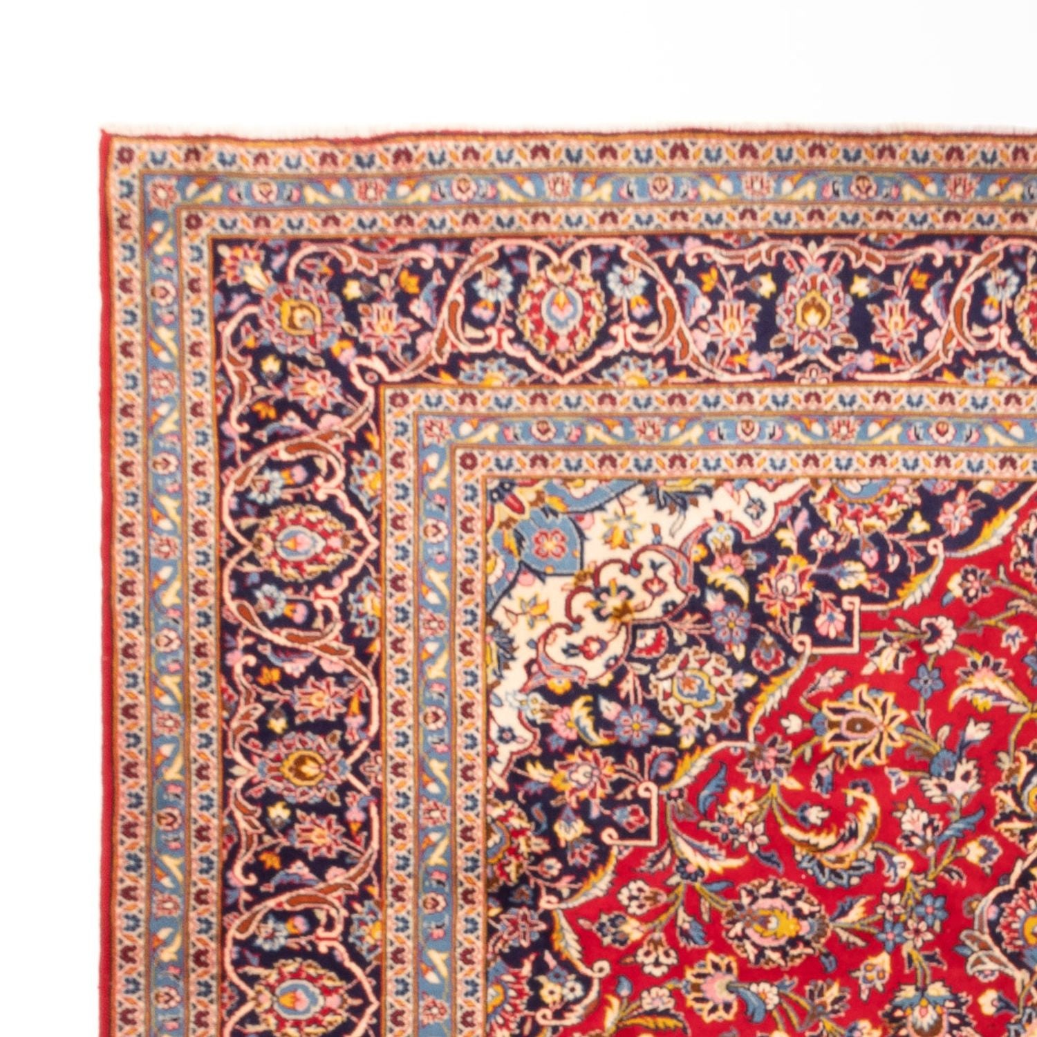 Alfombra persa - Keshan - 362 x 253 cm - rojo