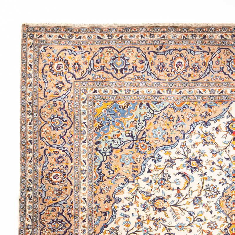 Alfombra persa - Keshan - 405 x 302 cm - beige oscuro