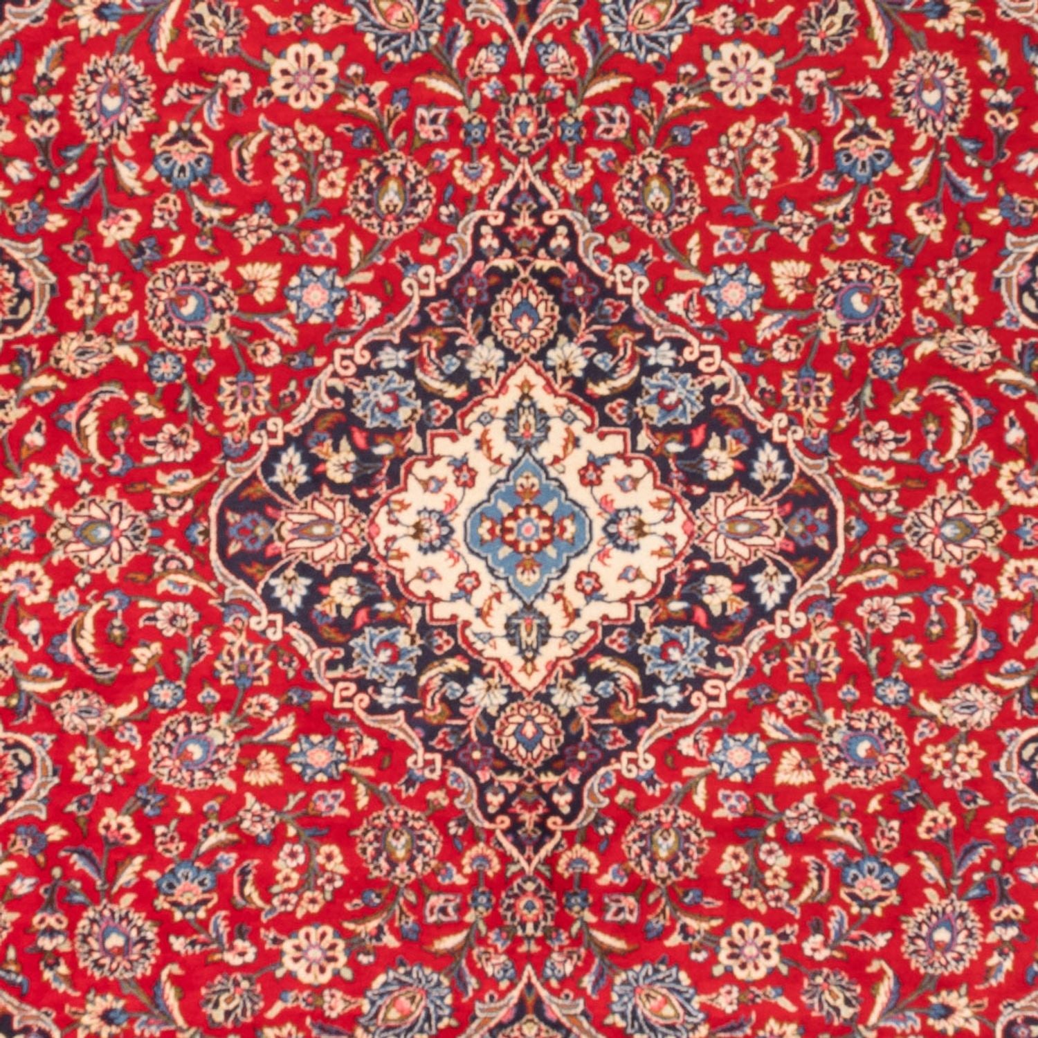 Alfombra persa - Keshan - 350 x 250 cm - rojo