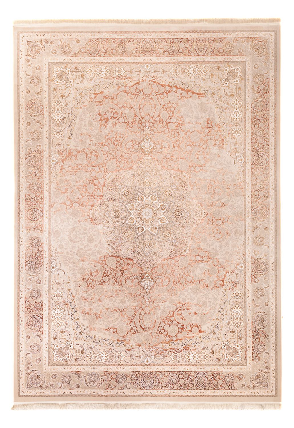 Alfombra tejida oriental - 350 x 250 cm - beige