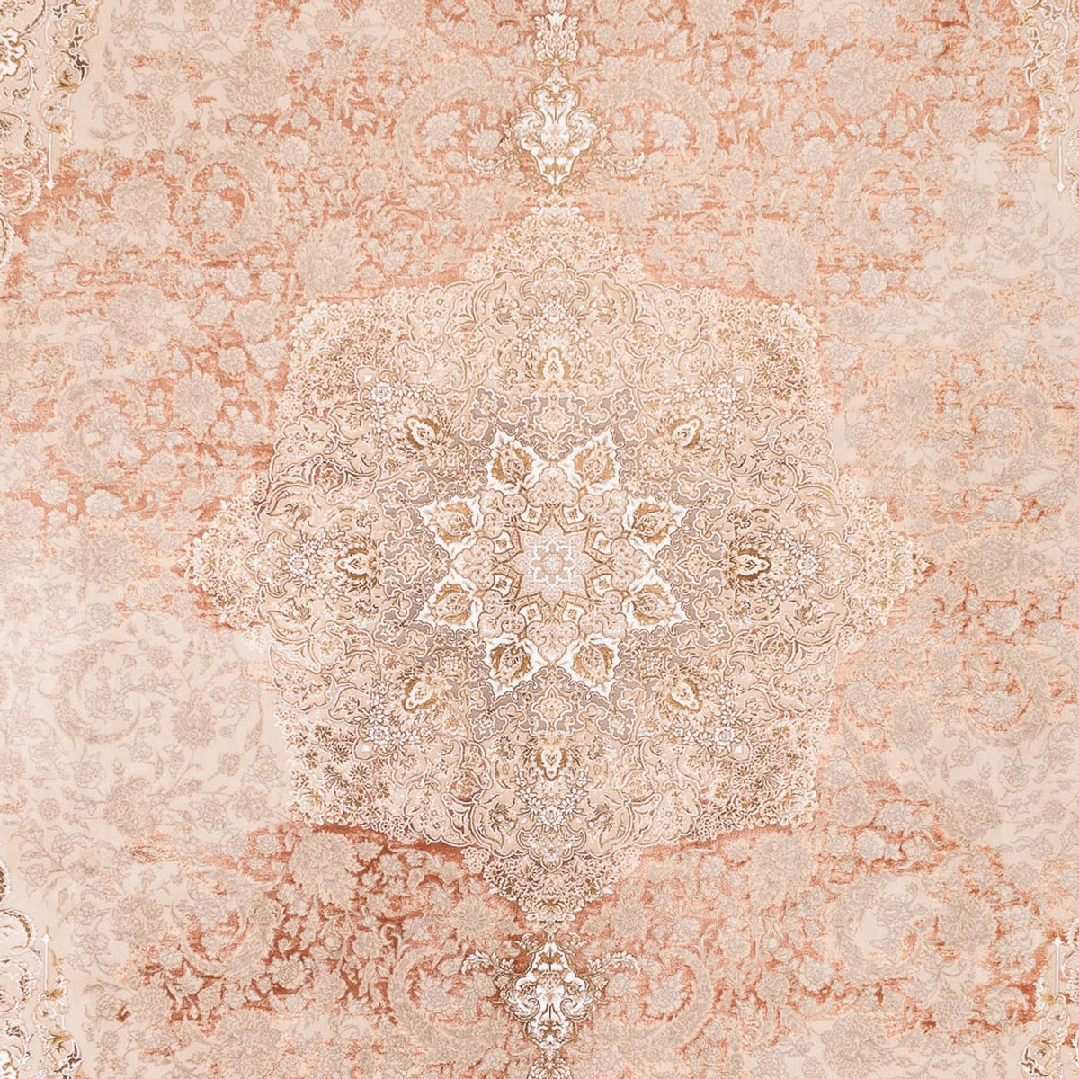 Alfombra tejida oriental - 350 x 250 cm - beige