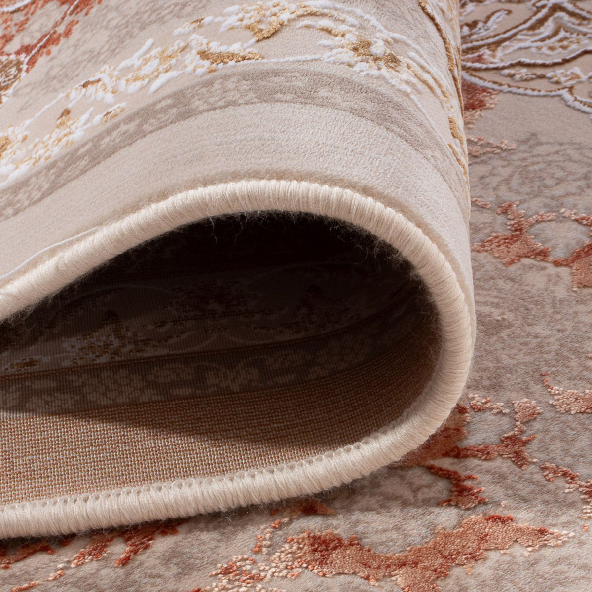 Alfombra tejida oriental - 350 x 250 cm - beige