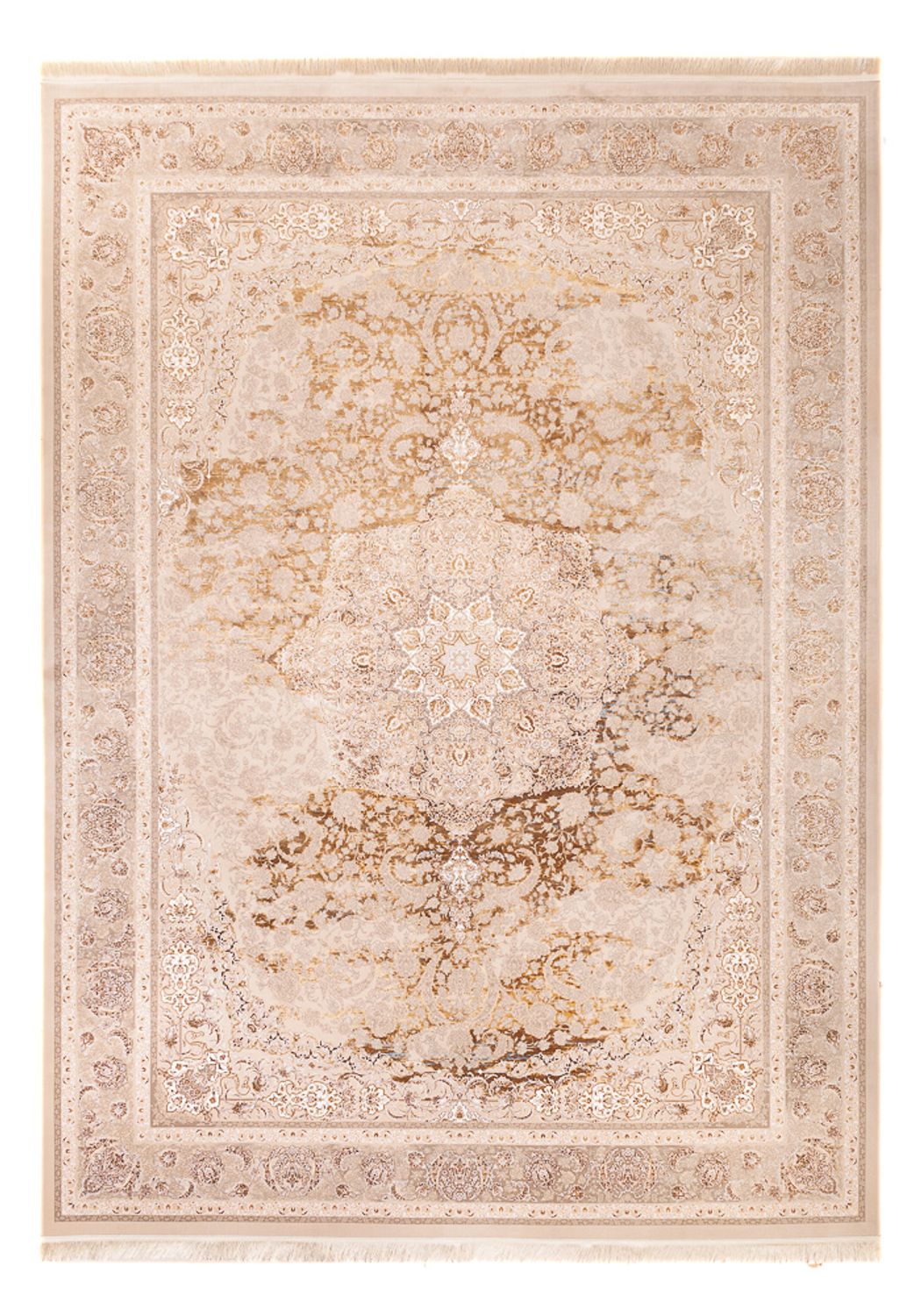 Alfombra tejida oriental - 350 x 250 cm - beige