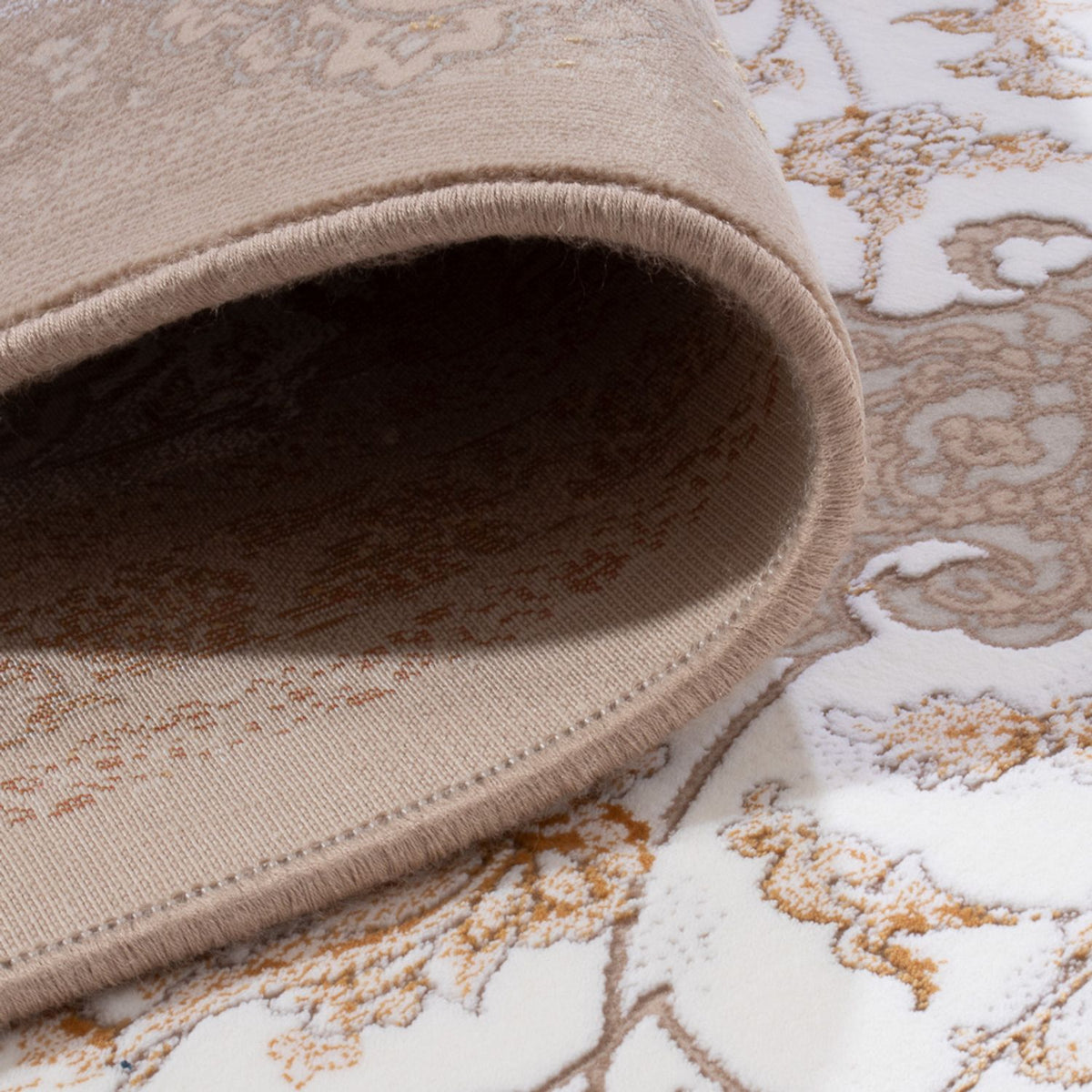 Alfombra tejida oriental - 350 x 250 cm - beige