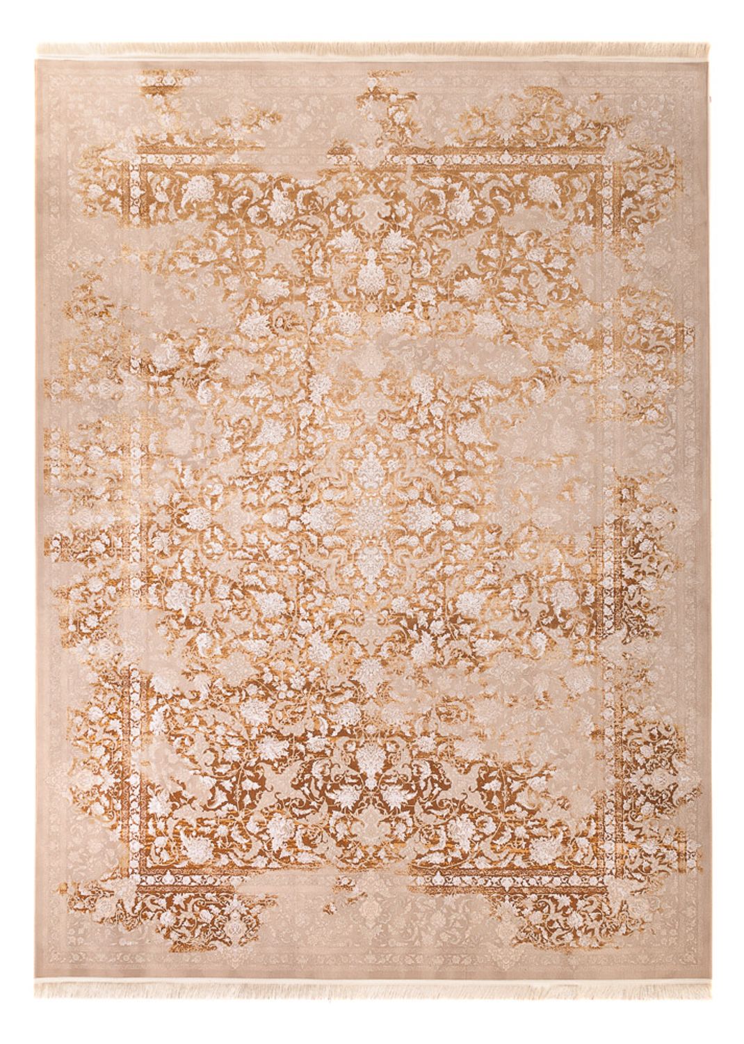 Alfombra tejida oriental - 350 x 250 cm - beige oscuro