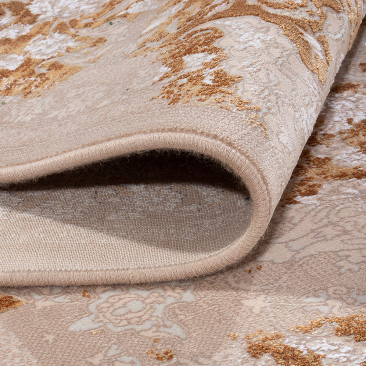 Alfombra tejida oriental - 350 x 250 cm - beige oscuro