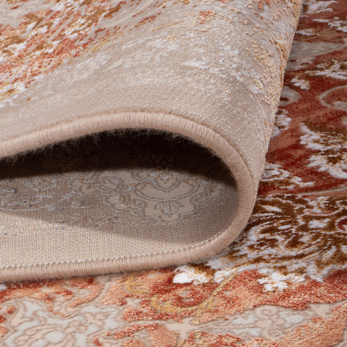 Alfombra tejida oriental - 350 x 250 cm - beige oscuro