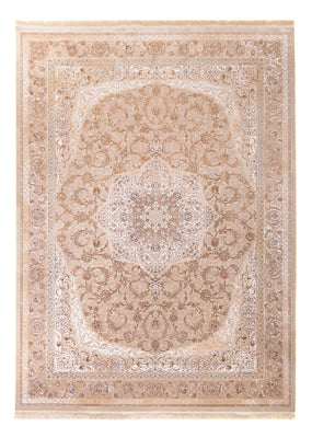 Alfombra tejida oriental - 350 x 250 cm - beige oscuro