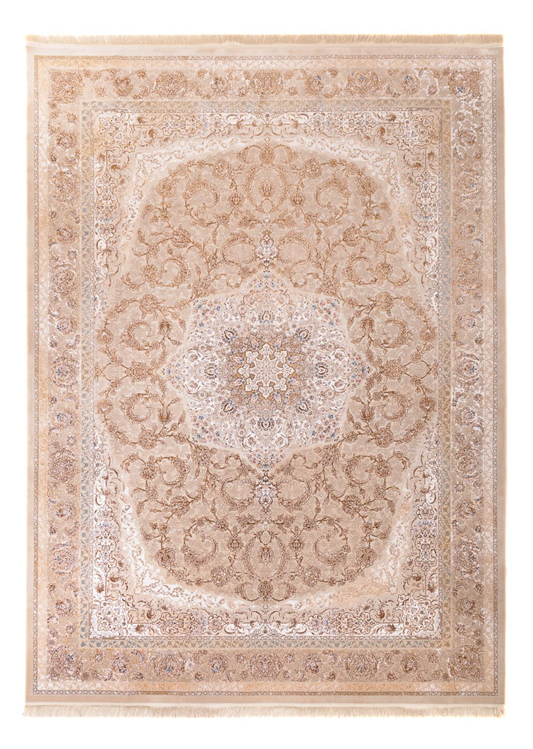 Alfombra tejida oriental - 350 x 250 cm - beige oscuro