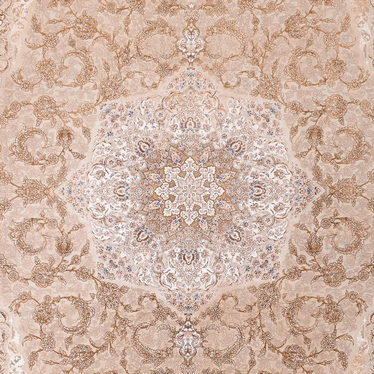 Alfombra tejida oriental - 350 x 250 cm - beige oscuro