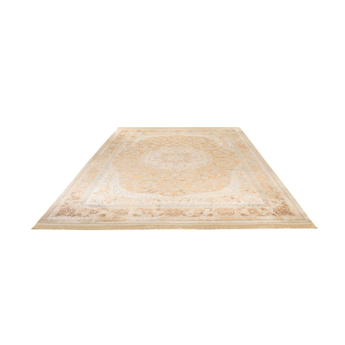 Alfombra tejida oriental - 350 x 250 cm - beige oscuro