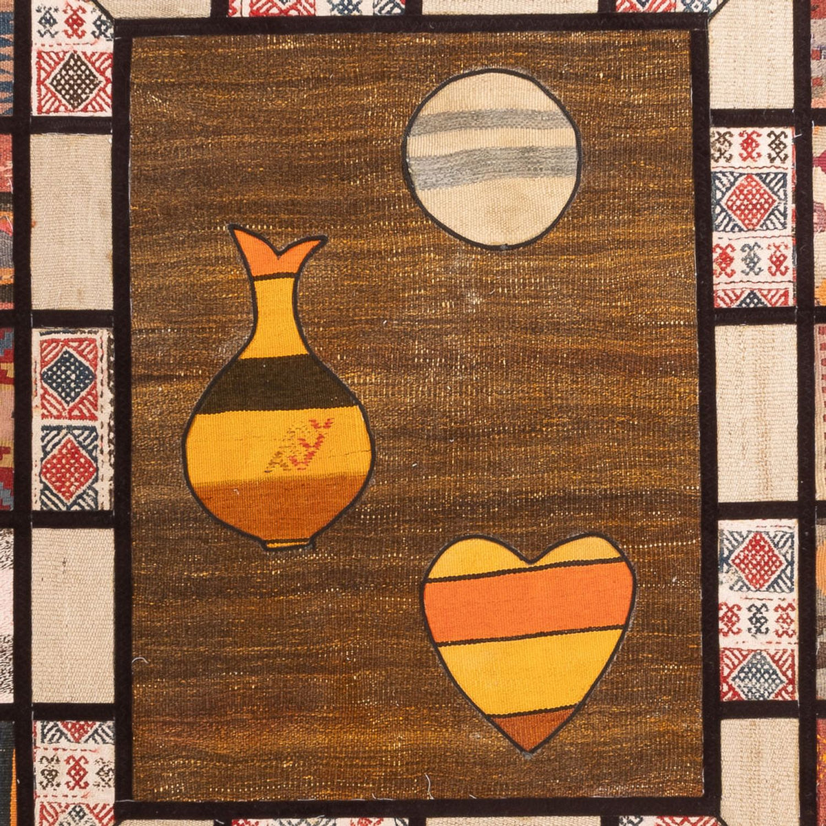 Alfombra de patchwork - 200 x 135 cm - multicolor