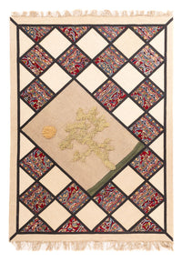 Alfombra de patchwork - 200 x 135 cm - multicolor