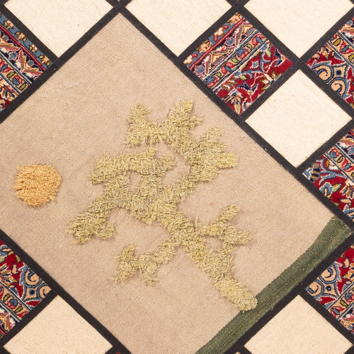 Alfombra de patchwork - 200 x 135 cm - multicolor