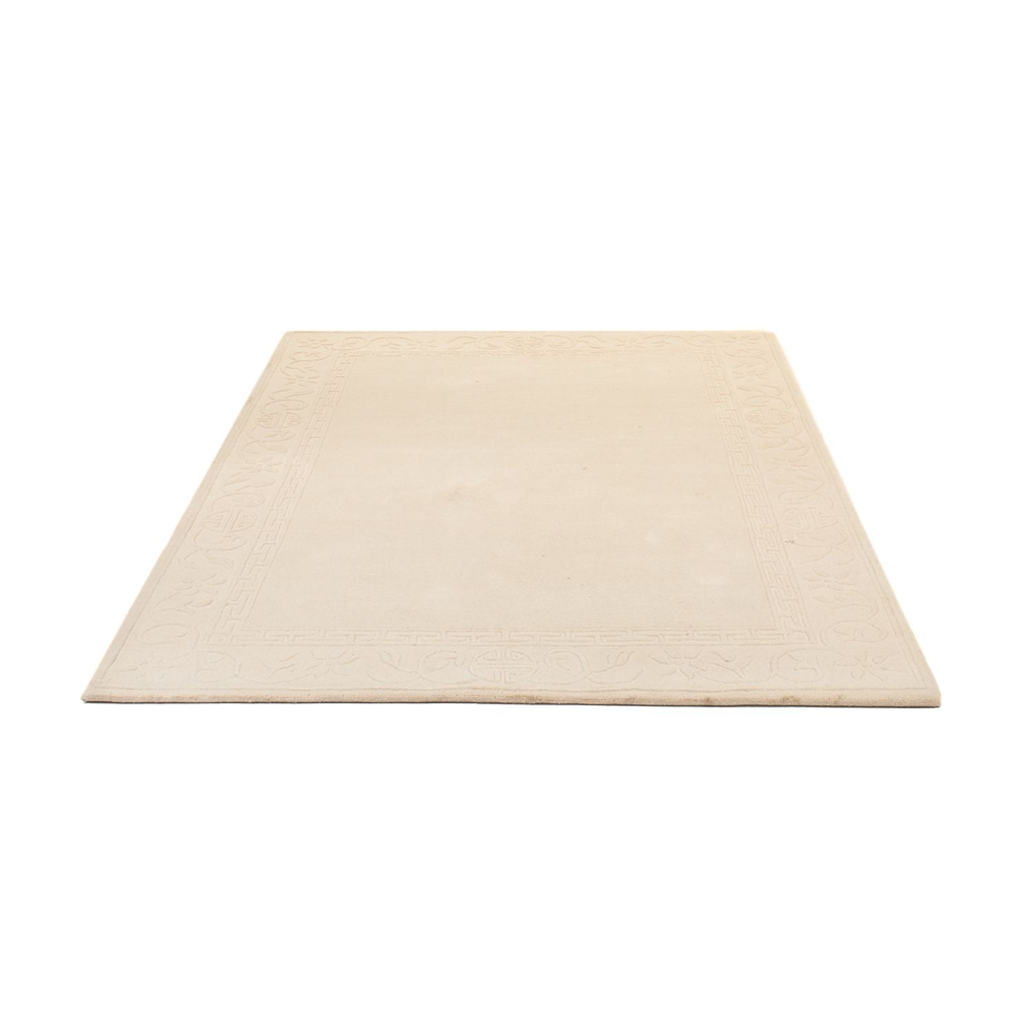 Alfombra de lana - 201 x 144 cm - beige