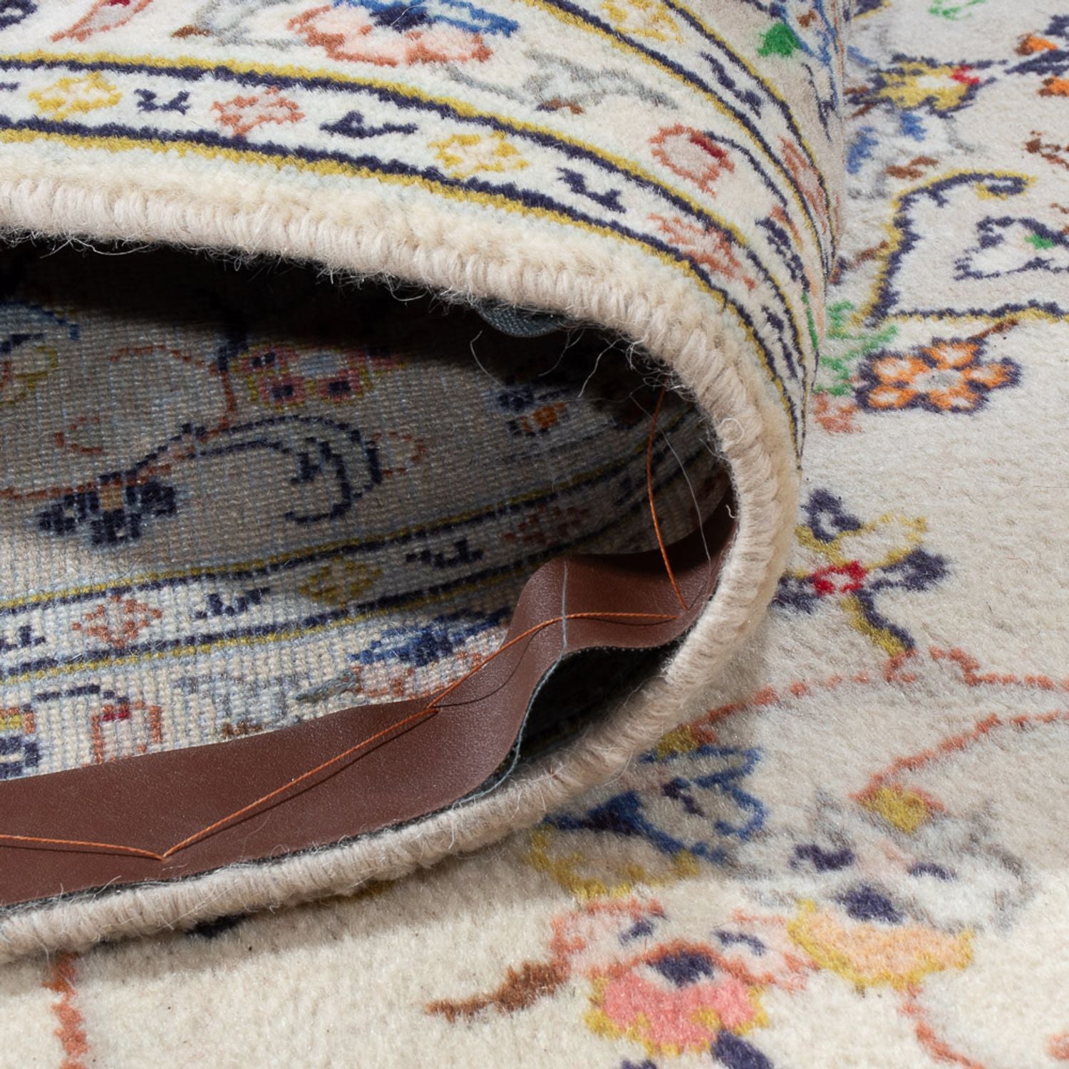 Alfombra persa - Keshan - 295 x 194 cm - beige claro