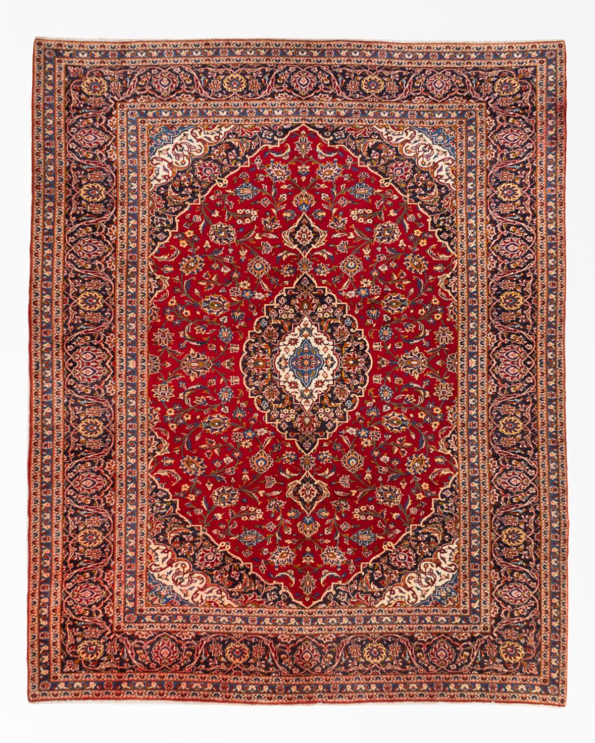Alfombra persa - Keshan - 335 x 260 cm - rojo