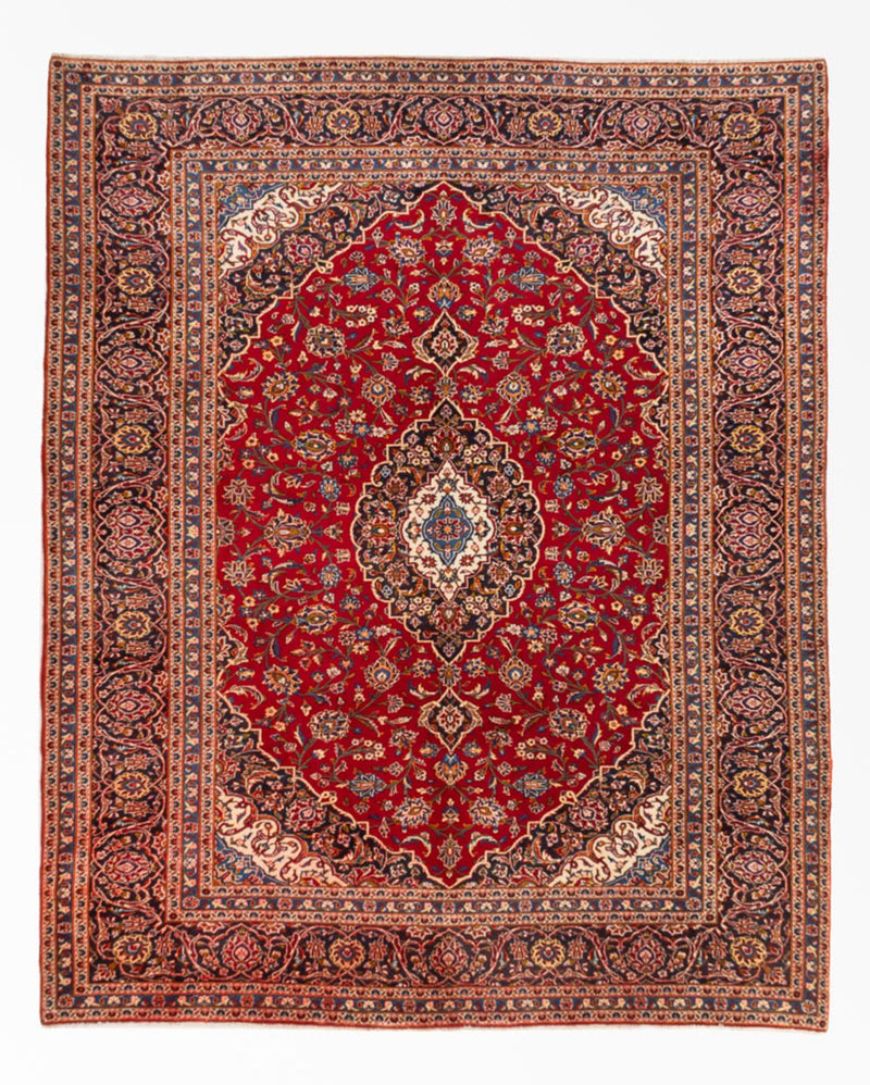 Alfombra persa - Keshan - 335 x 260 cm - rojo