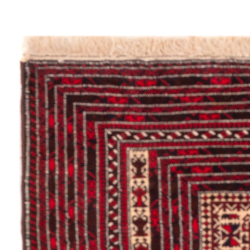Alfombra Belutsch cuadrado  - 250 x 250 cm - rojo oscuro