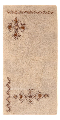 Alfombra bereber - 143 x 75 cm - beige