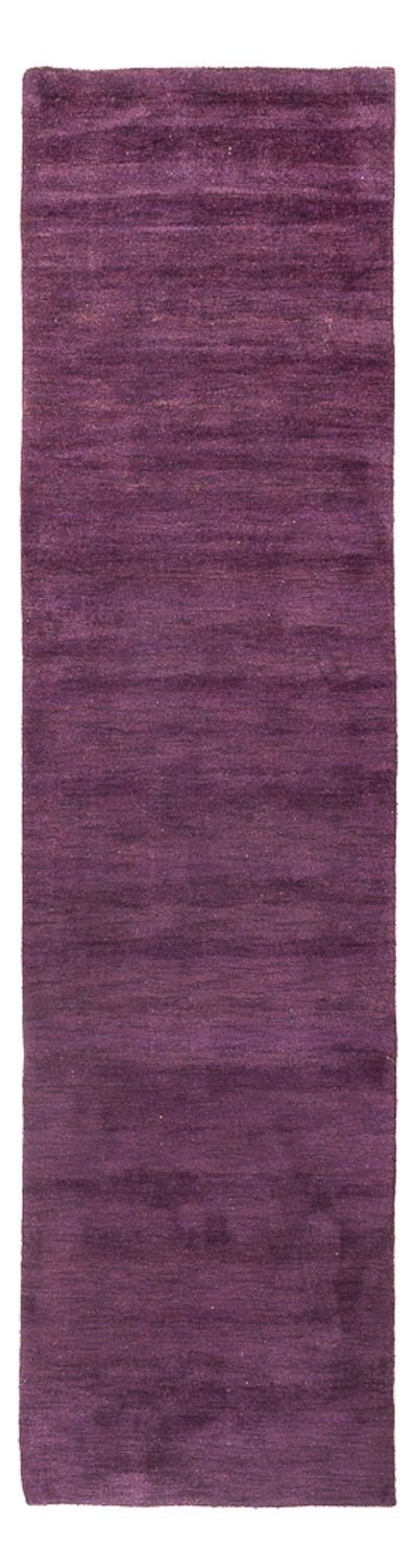 Alfombra de pasillo Alfombra Gabbeh - Indus - 300 x 80 cm - púrpura