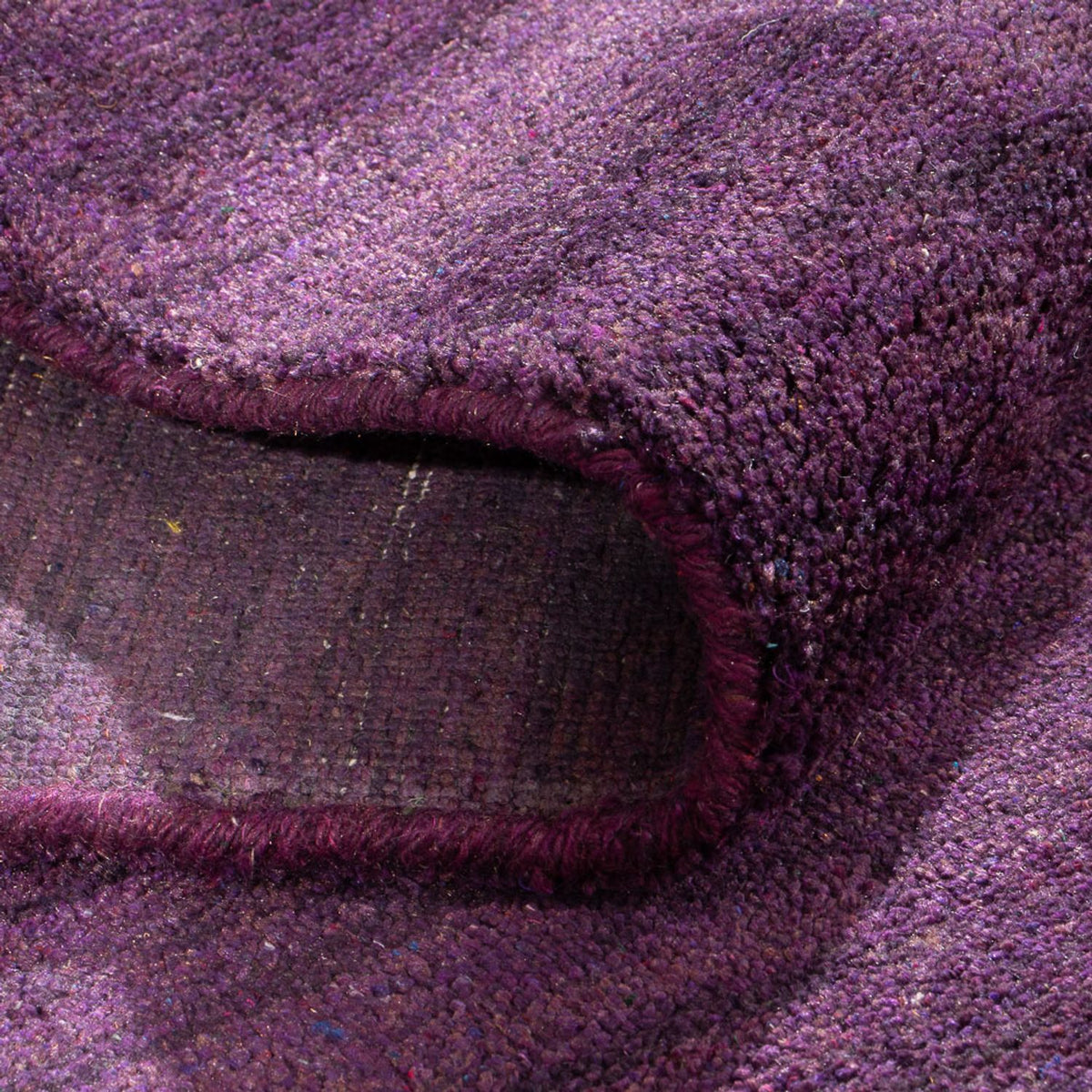 Alfombra de pasillo Alfombra Gabbeh - Indus - 300 x 80 cm - púrpura