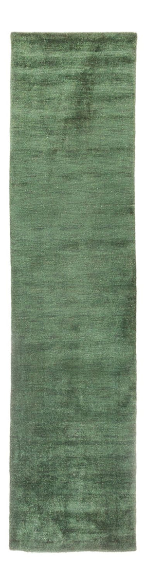 Alfombra de pasillo Alfombra Gabbeh - Indus - 300 x 80 cm - verde