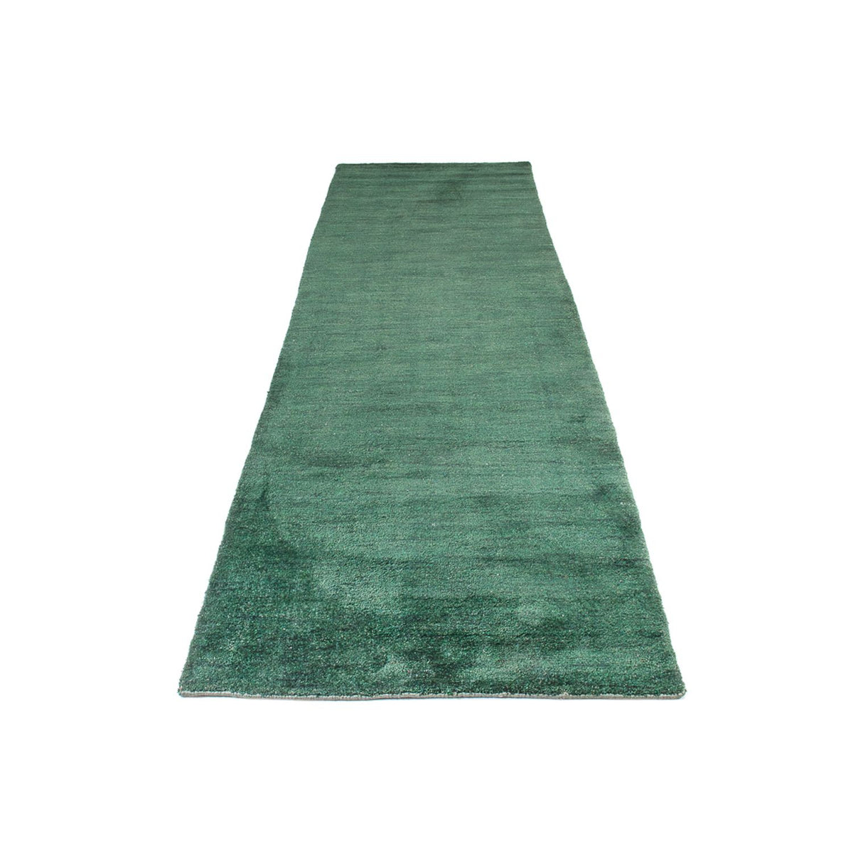 Alfombra de pasillo Alfombra Gabbeh - Indus - 300 x 80 cm - verde