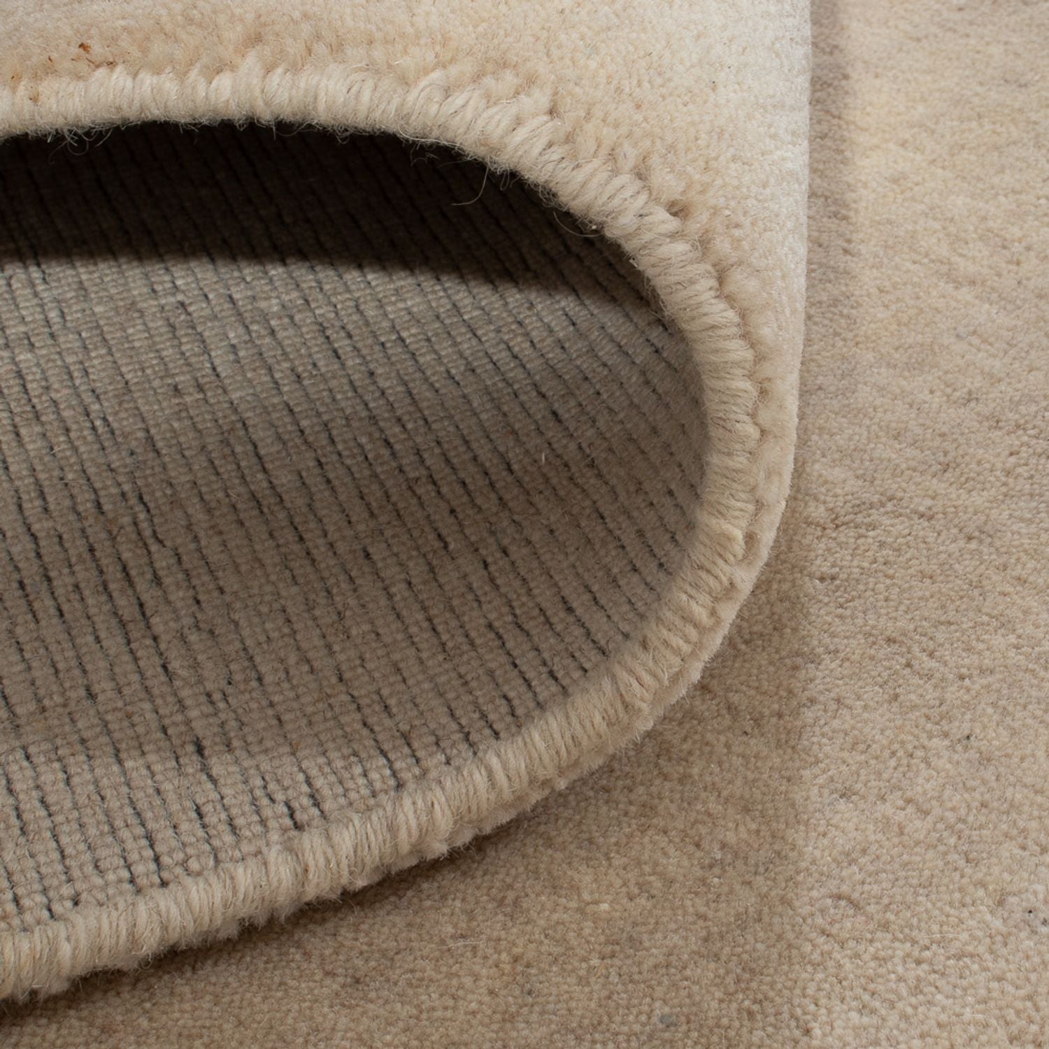 Alfombra Gabbeh - Loribaft Indus cuadrado  - 200 x 200 cm - beige