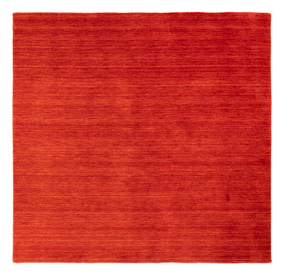 Alfombra Gabbeh - Loribaft Indus cuadrado  - 200 x 200 cm - rojo