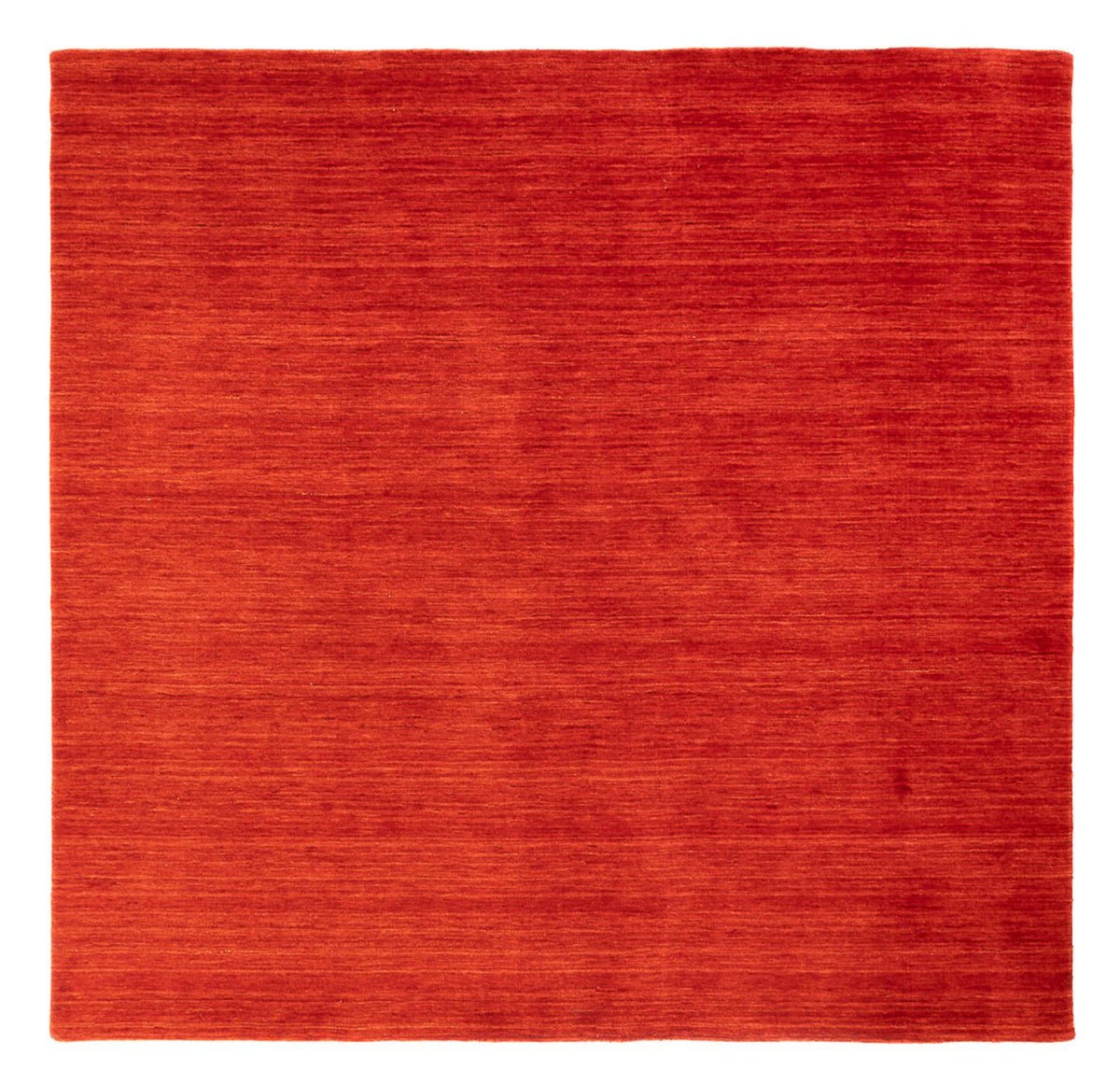 Alfombra Gabbeh - Loribaft Indus cuadrado  - 200 x 200 cm - rojo
