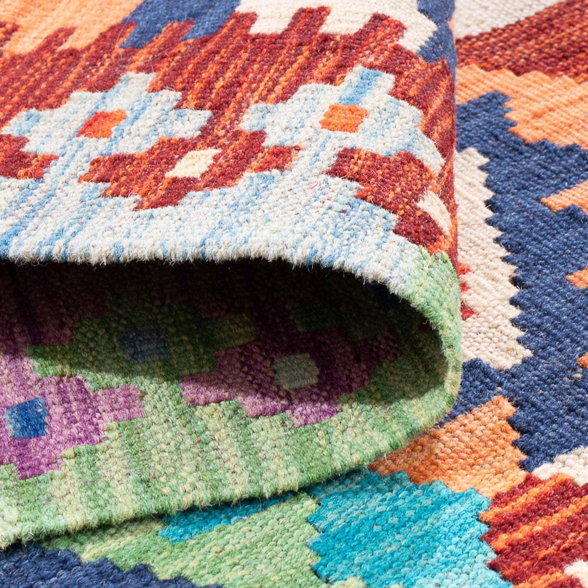 Alfombra Kelim - Splash - 165 x 100 cm - multicolor