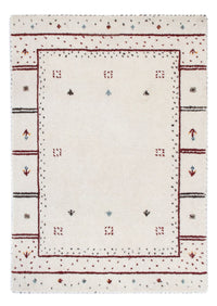 Alfombra Gabbeh - Loribaft Softy - 90 x 60 cm - gris claro