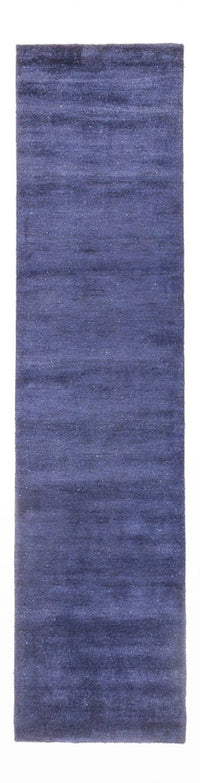Alfombra de pasillo Alfombra Gabbeh - Indus - 300 x 80 cm - azul
