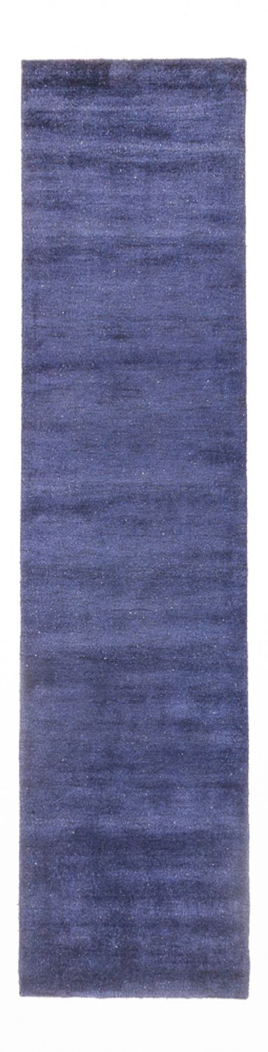 Alfombra de pasillo Alfombra Gabbeh - Indus - 300 x 80 cm - azul